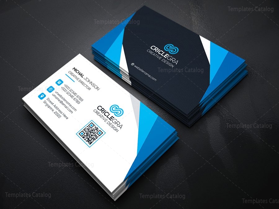 corporate business card design template catalog