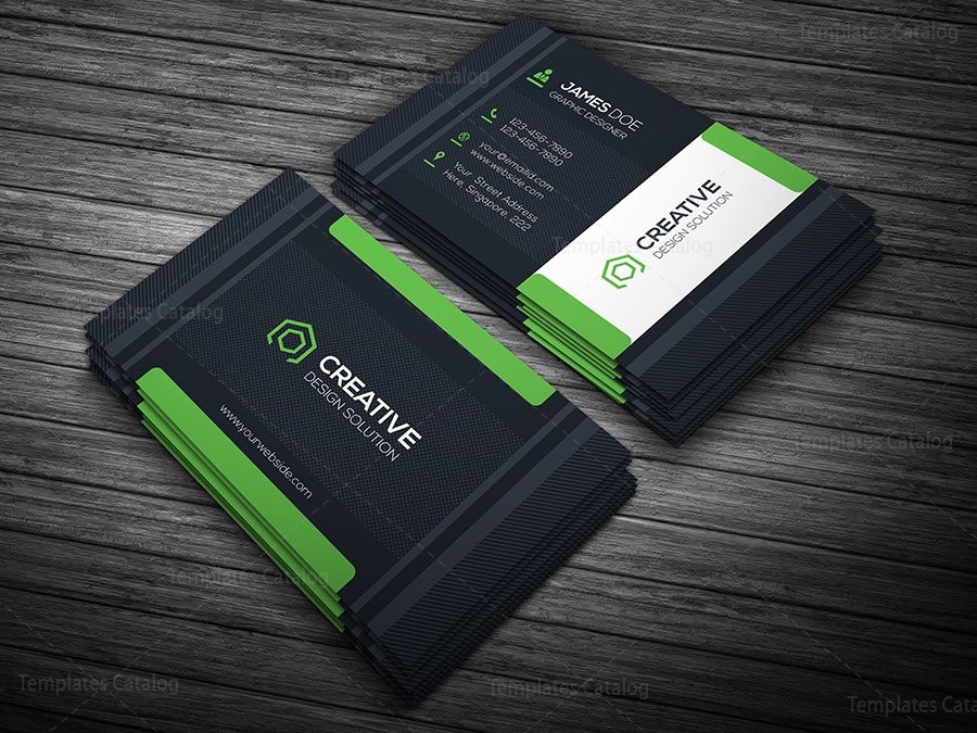 stylish business card template 000081 template catalog stylish business cards