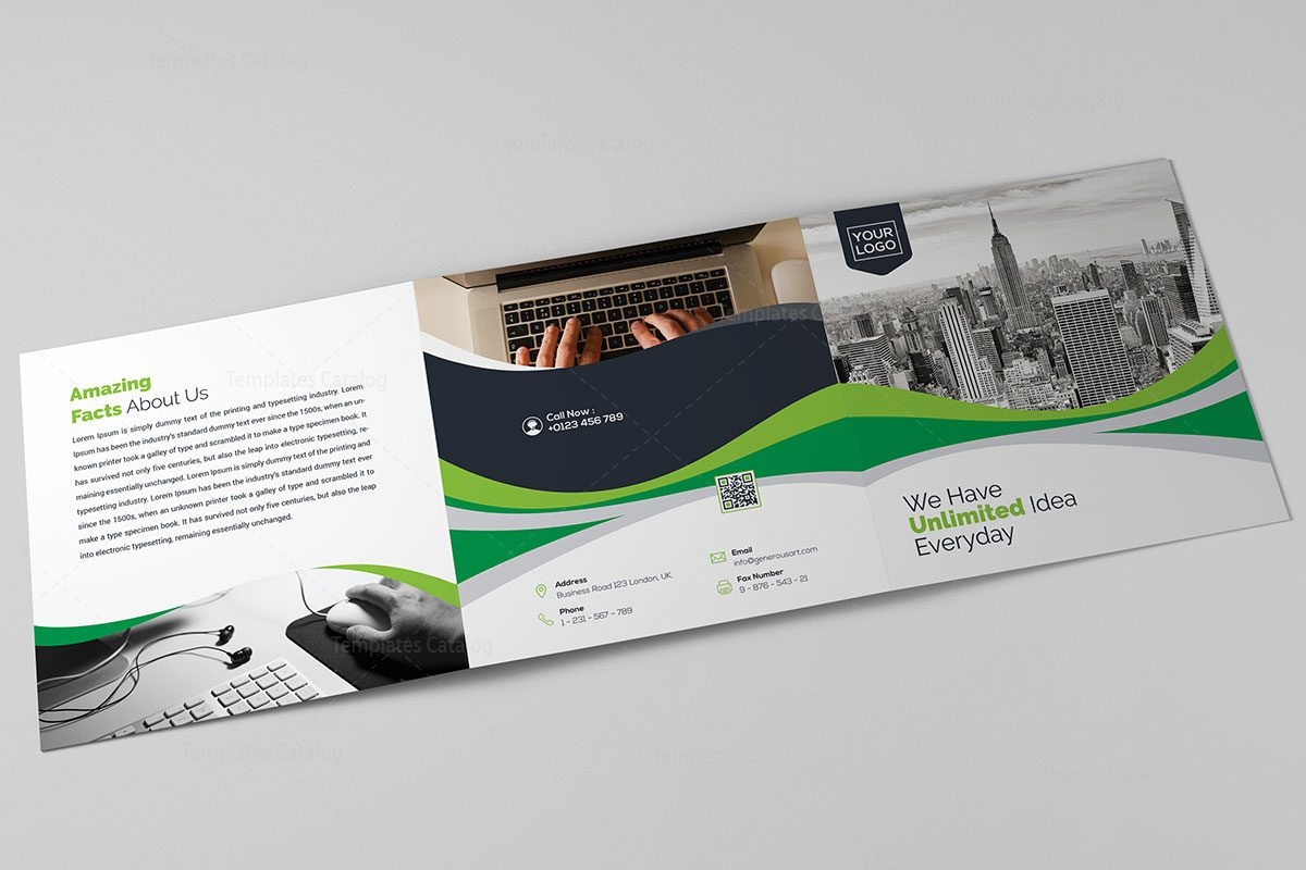 how do you make a trifold brochure