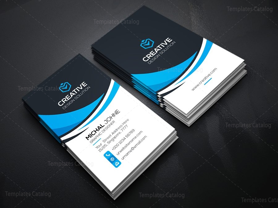 vertical business card template