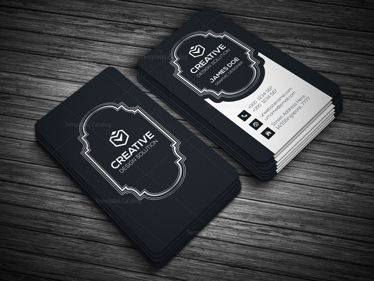 black business cards