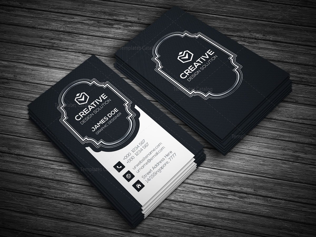 vertical business card template