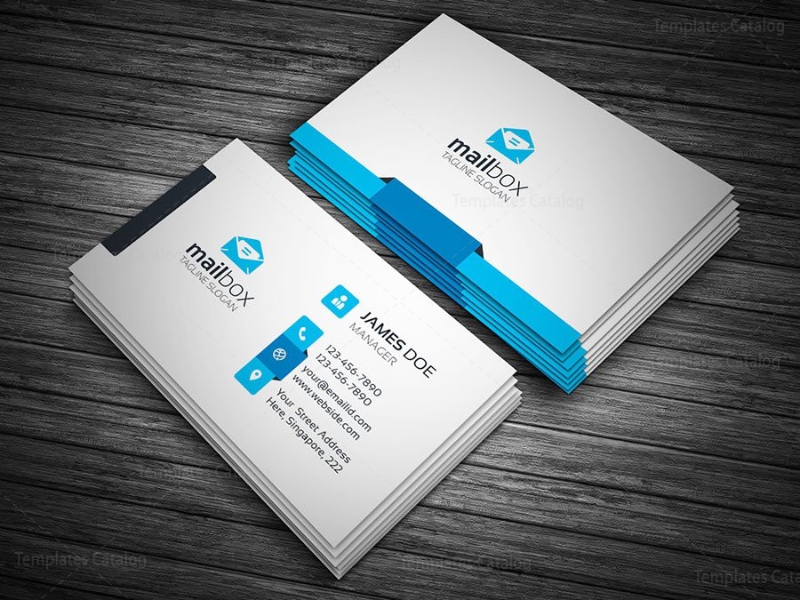 clean simple business card template 000148 template catalog