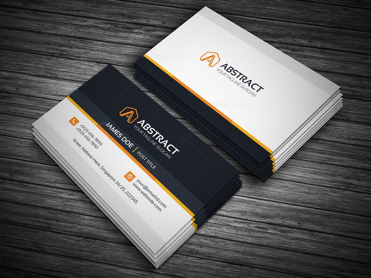 horizontal striped business card template 000138 horizontal business card