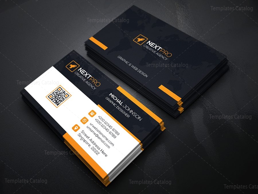 modern stylish corporate business card template template catalog