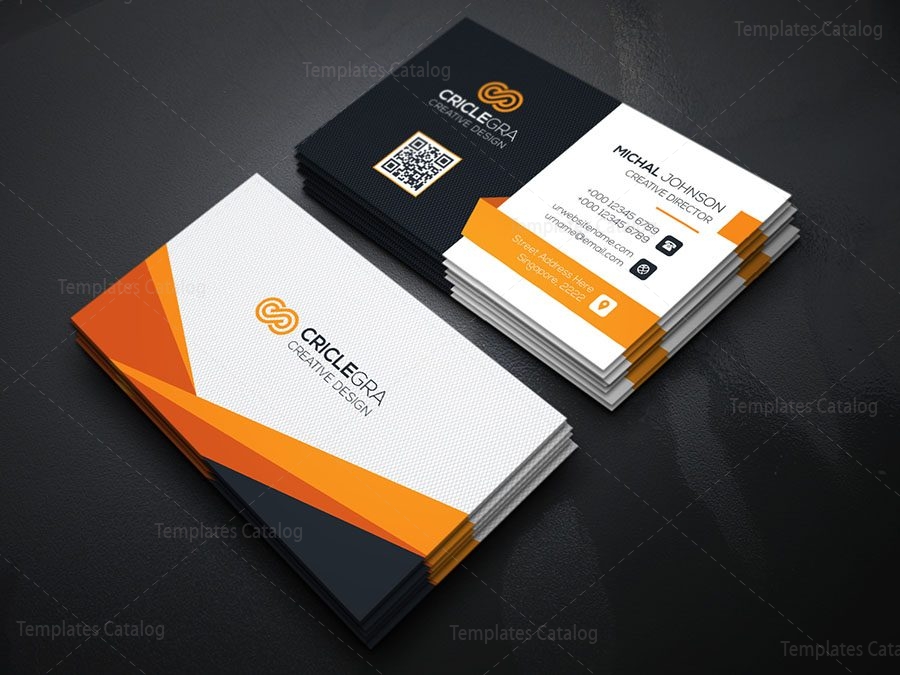 stylish technology business card 000170 template catalog stylish business cards