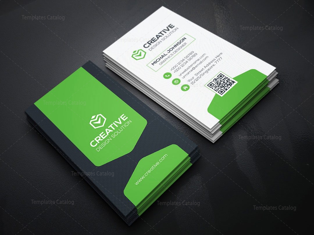 vertical business card template