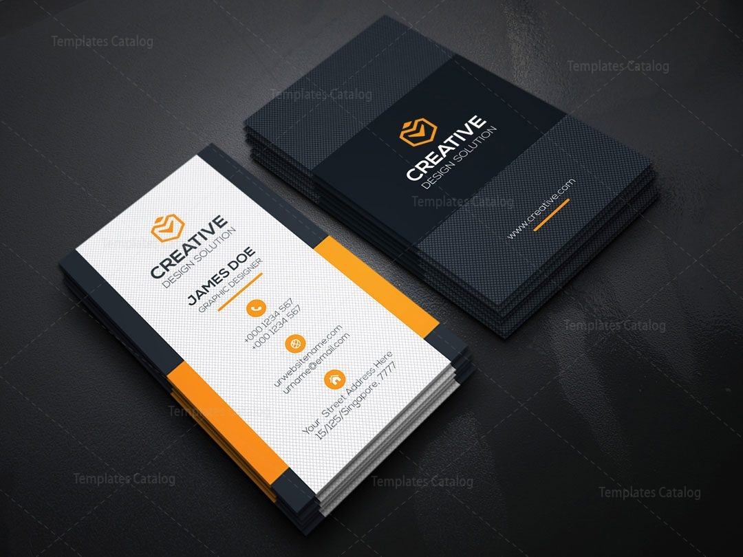 vertical business card template