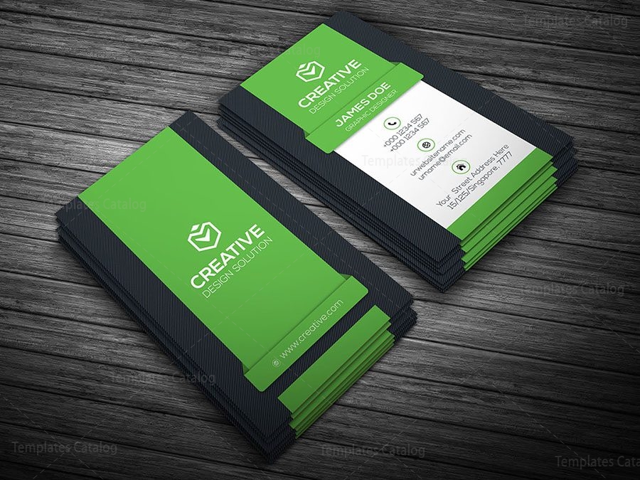 vertical business card template