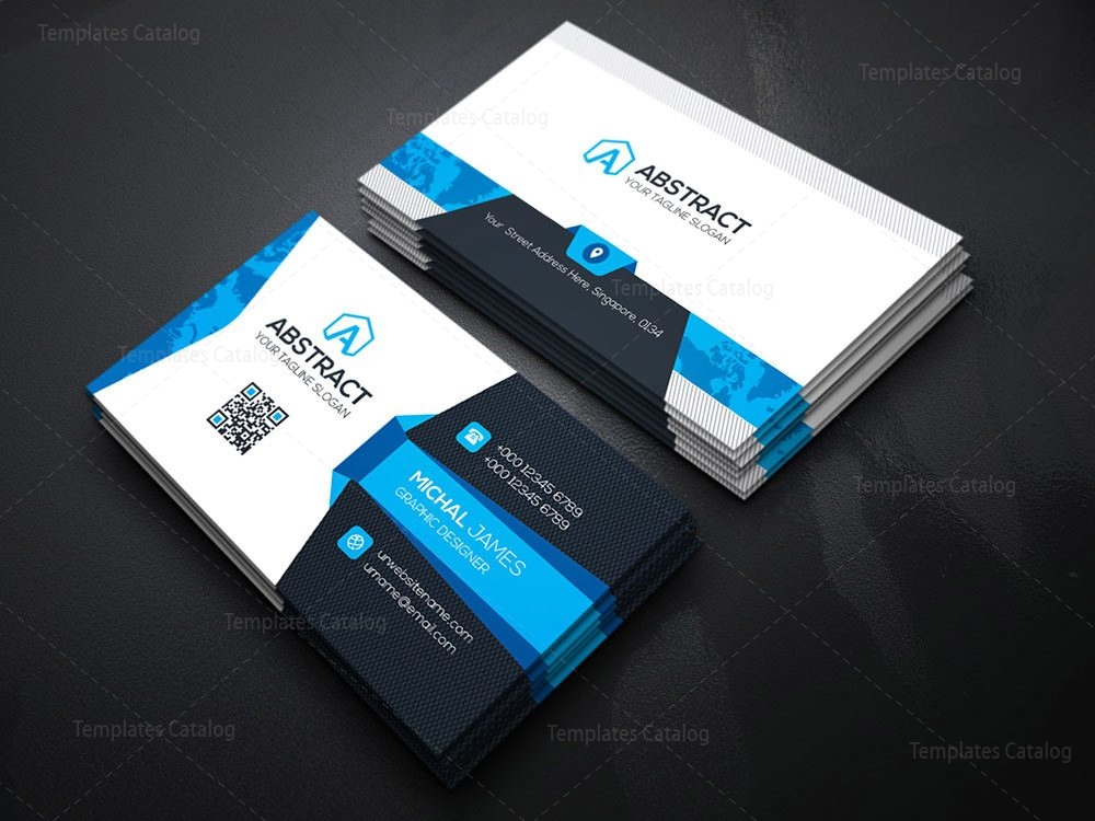 business card map