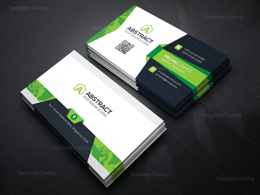 business card map