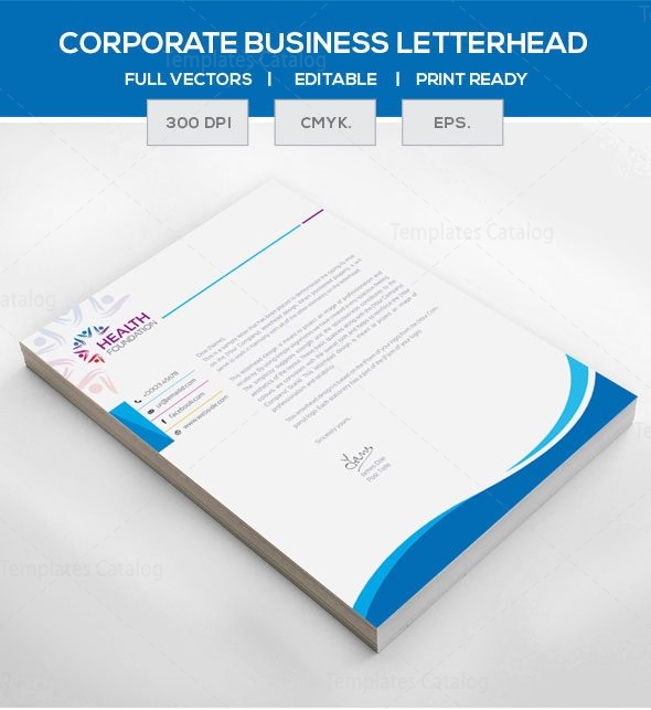eps corporate letterhead template 000105 template catalog