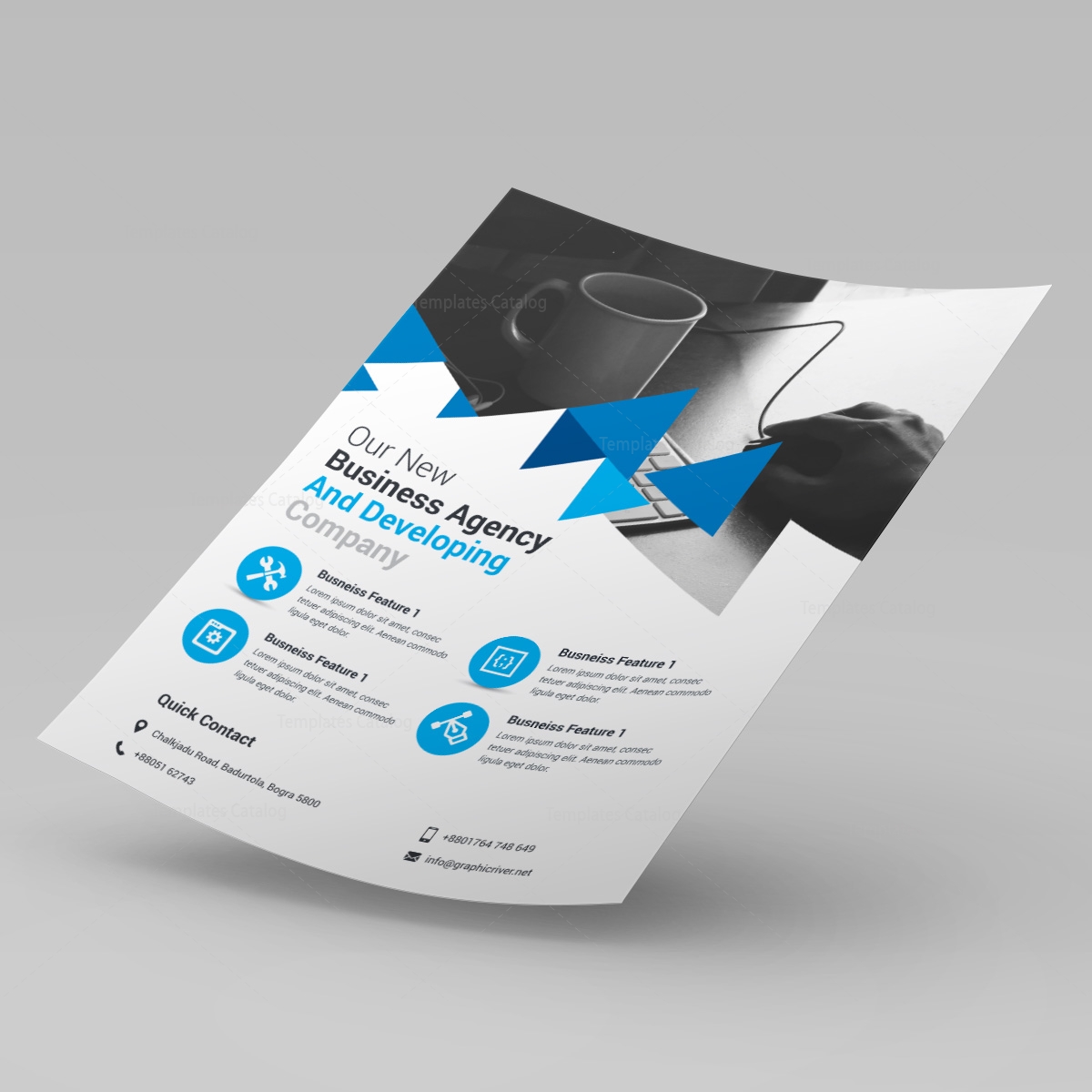 elegant company business flyer 000251 template catalog