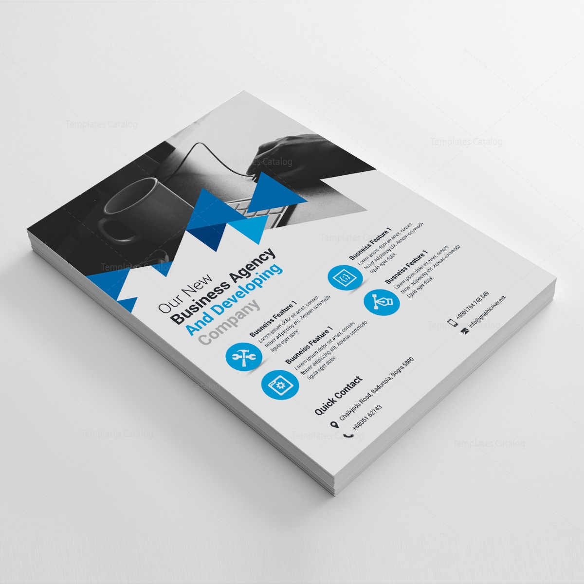 elegant company business flyer 000251 template catalog pa flyer