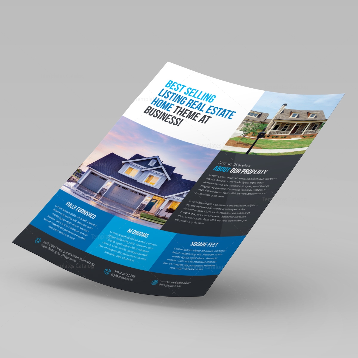 real estate flyer template 000242 template catalog real estate poster template