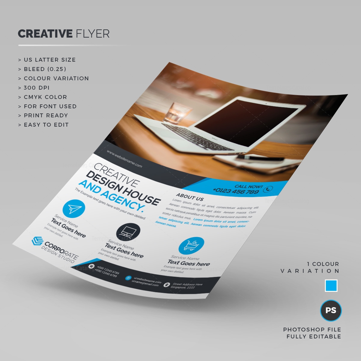 stylish creative flyer template 000212 template catalog