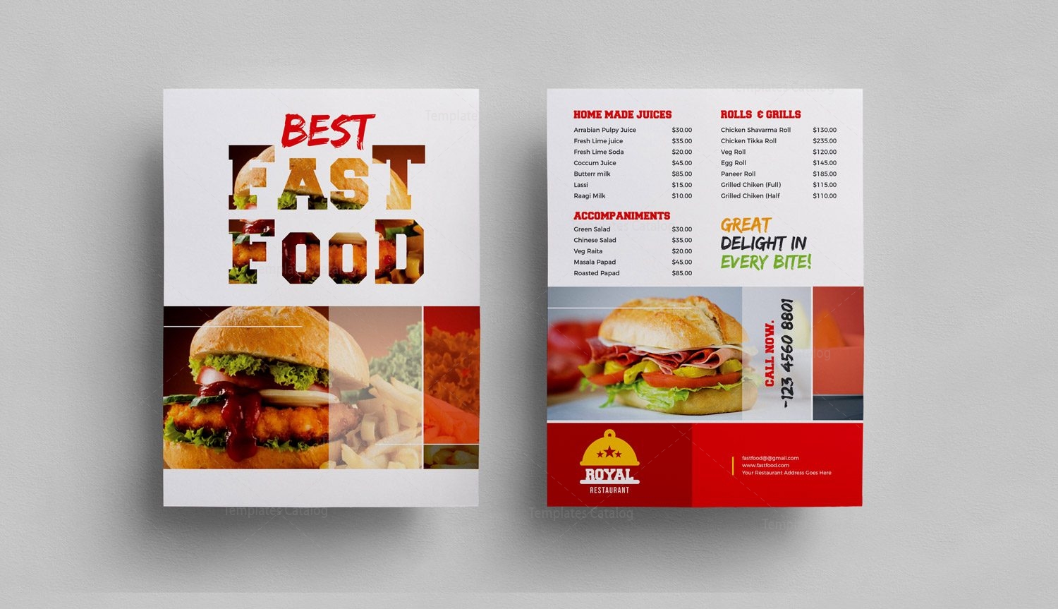 burger menu template 000309 template catalog