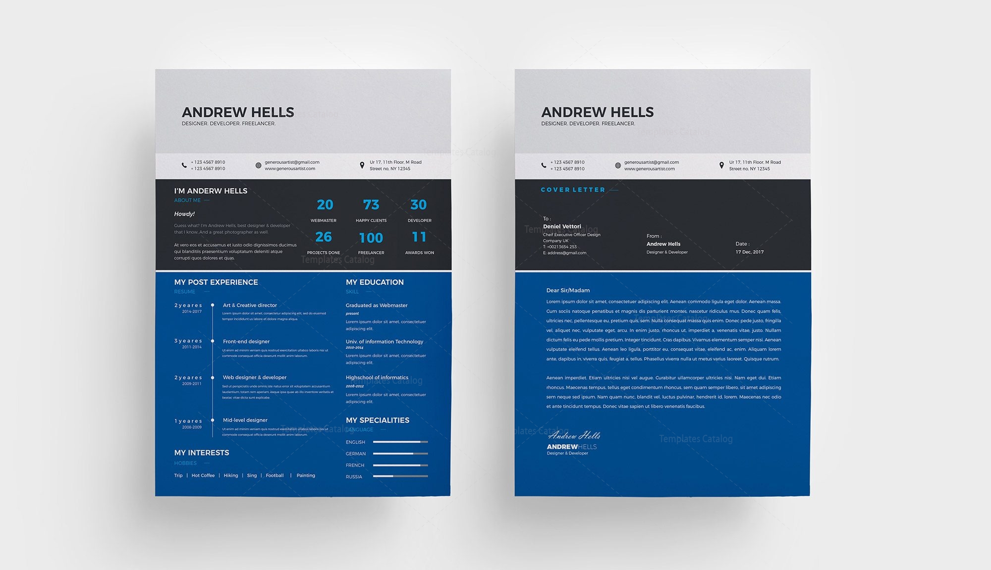 Buy resume psd
