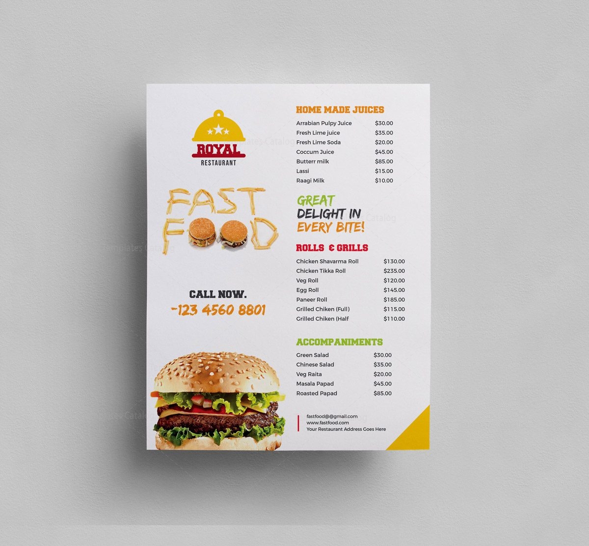 menu flyer ohye mcpgroup co menu flyer template