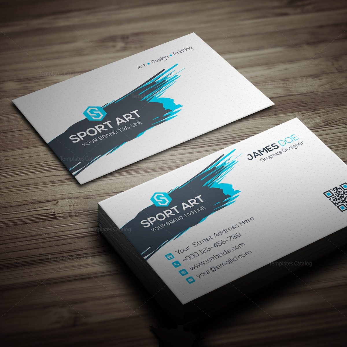 Sport Art Business Card Template 000267 Catalog Sport Art Business Card Template