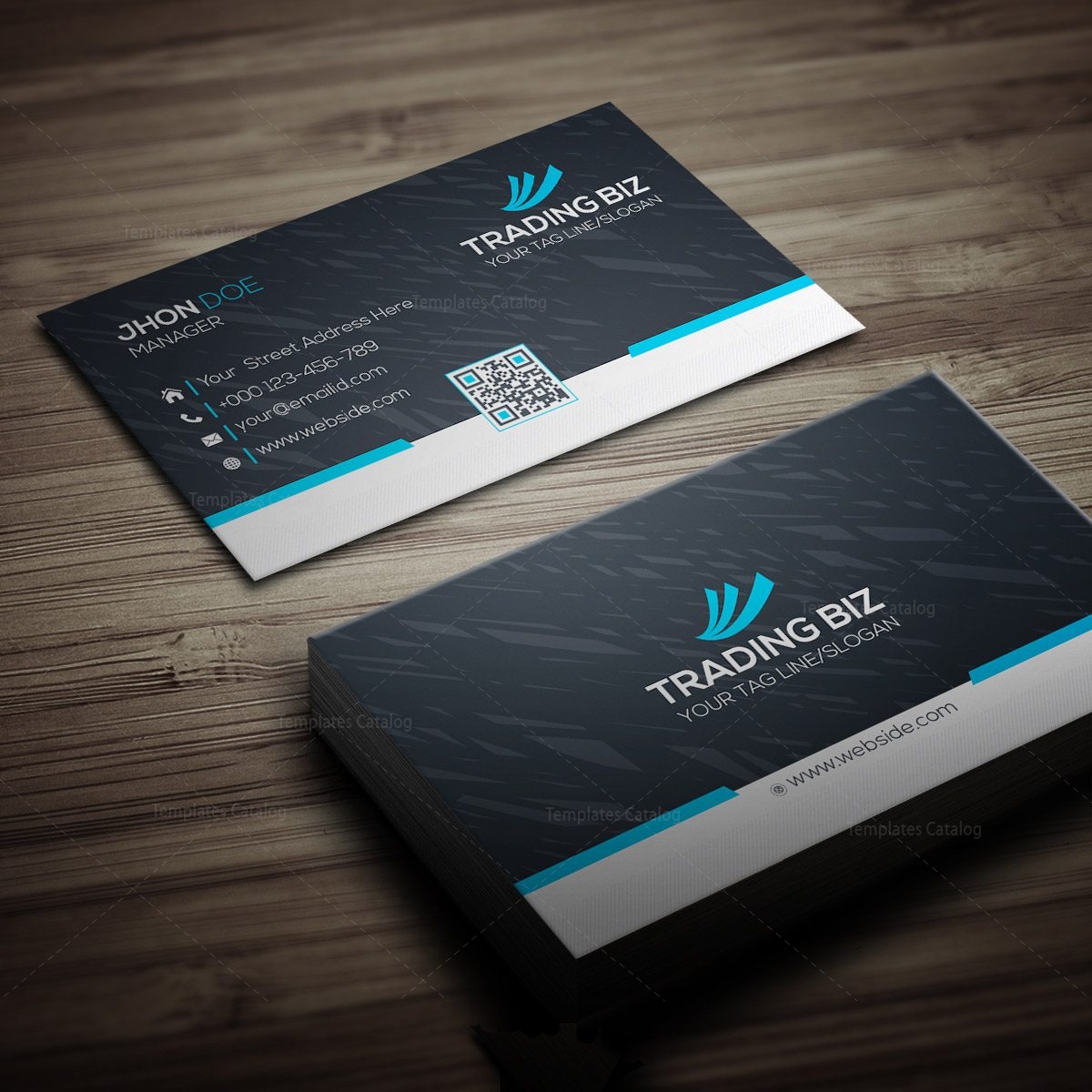 Trading Company Business Card 000269 Template Catalog