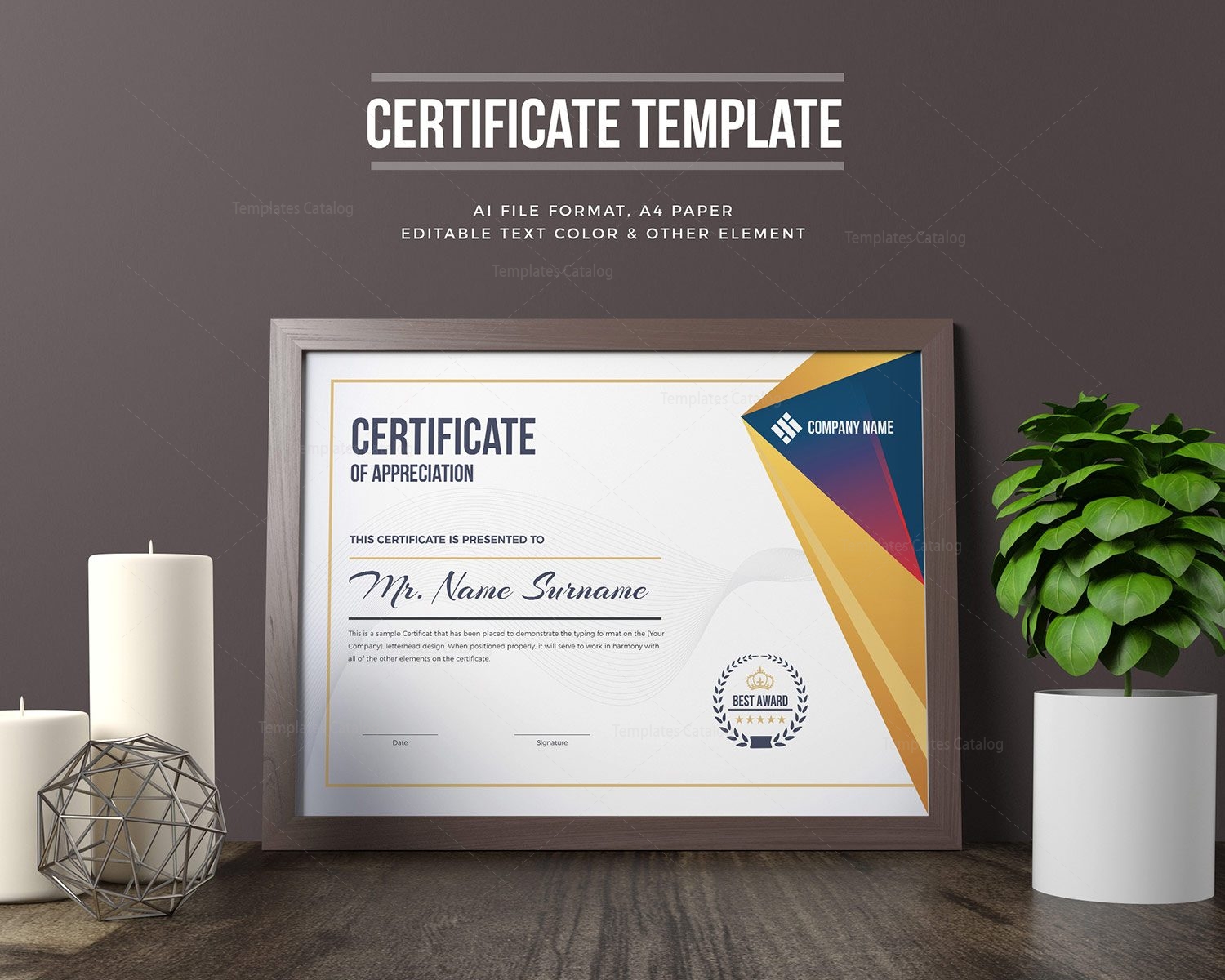 50 Multipurpose <strong>Certificate Templates</strong> and Award Designs ... Elegant certificate templates