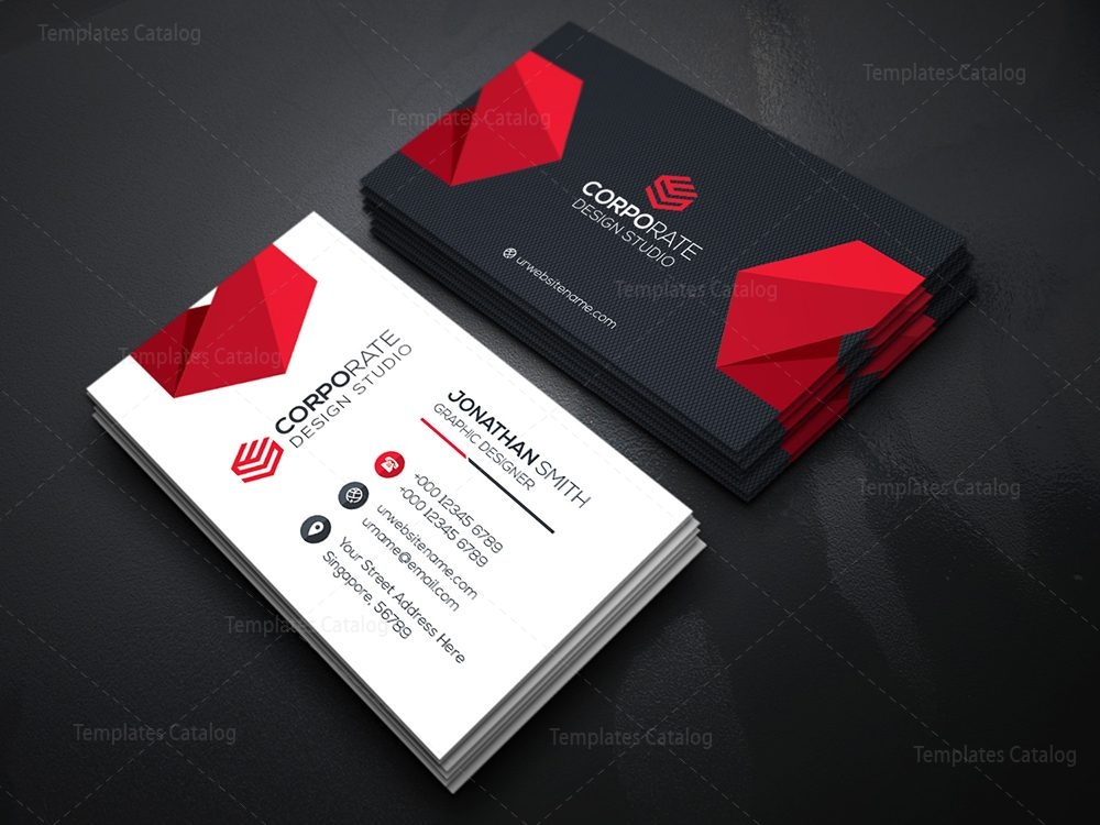Best Seller Business Card Template 000356 Template Catalog