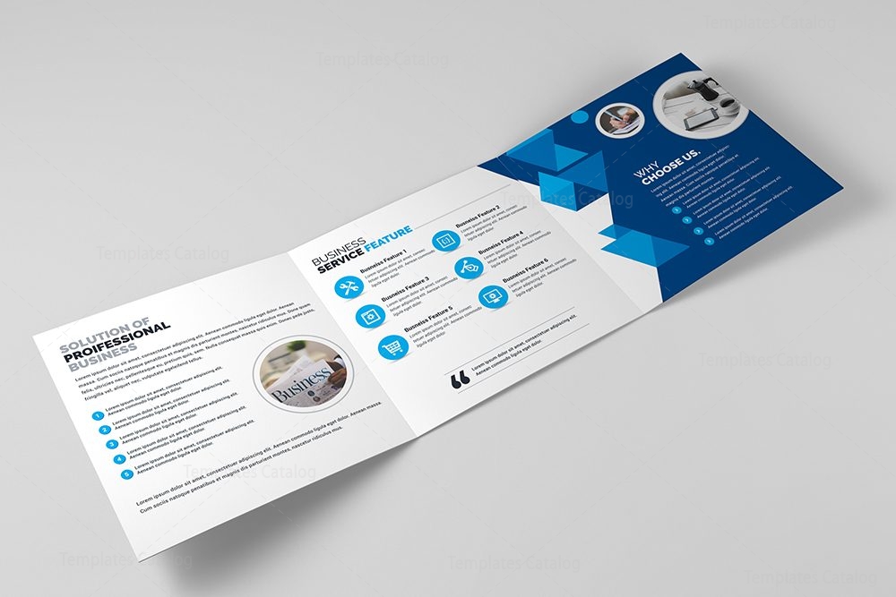 business tri fold brochure templates