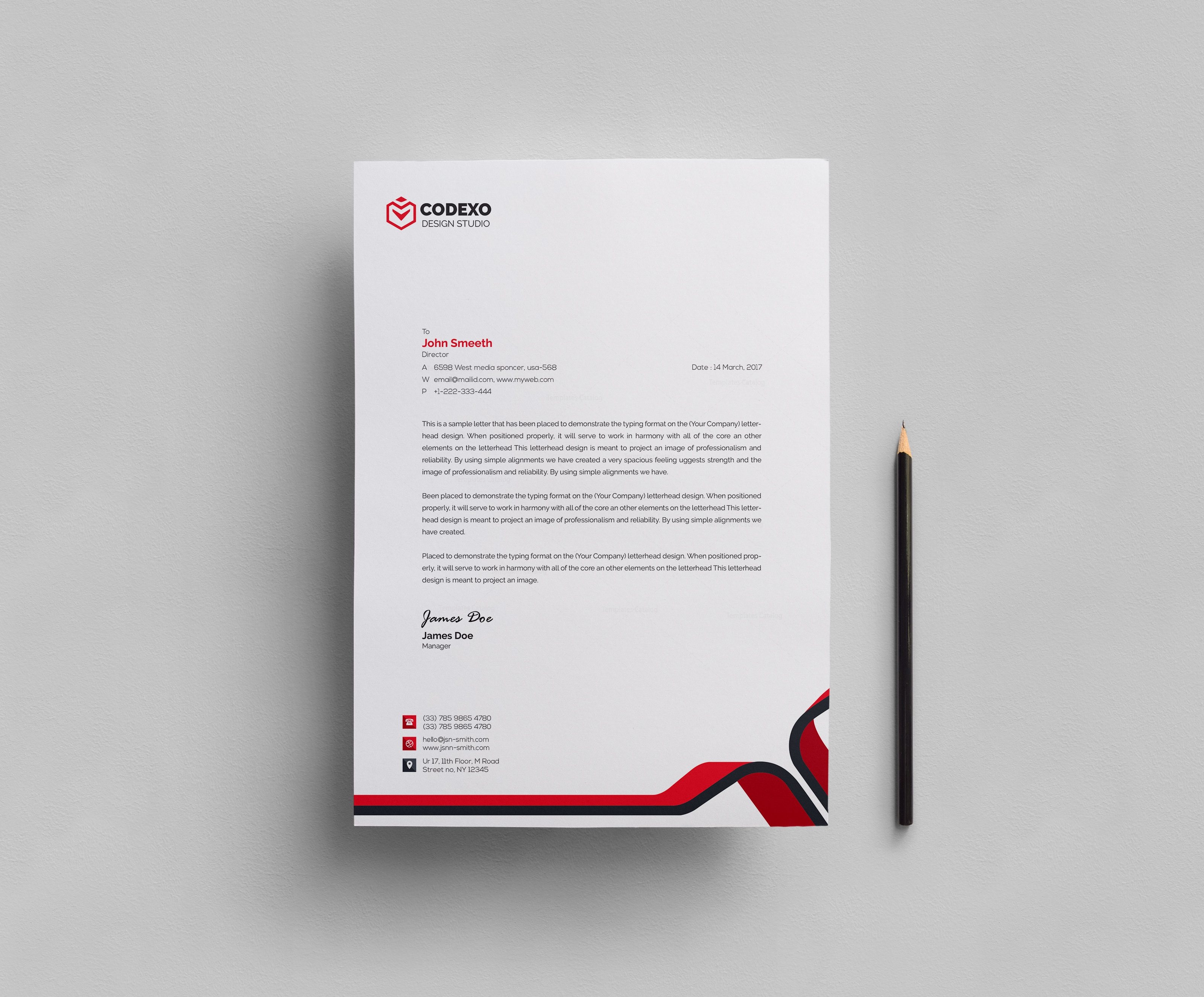 Free Letterhead Design Templates | Design Your Letterhead ... Example letterhead template
