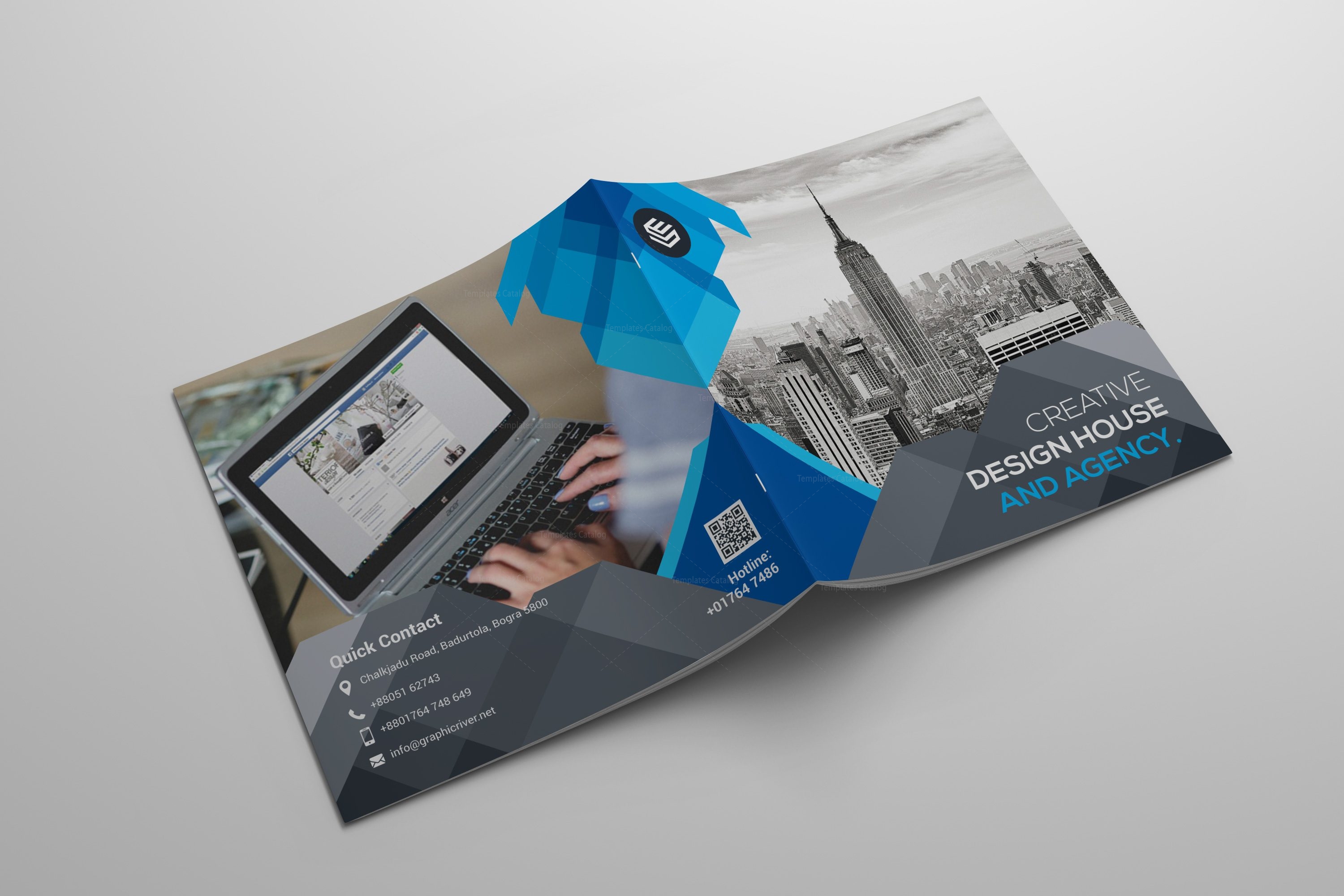 Agency Firm Brochure Template 000585 Template Catalog