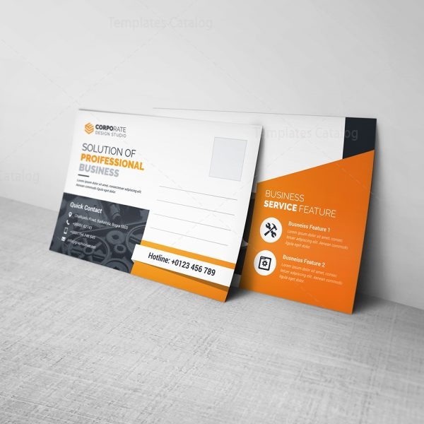 business postcard template 000454 template catalog
