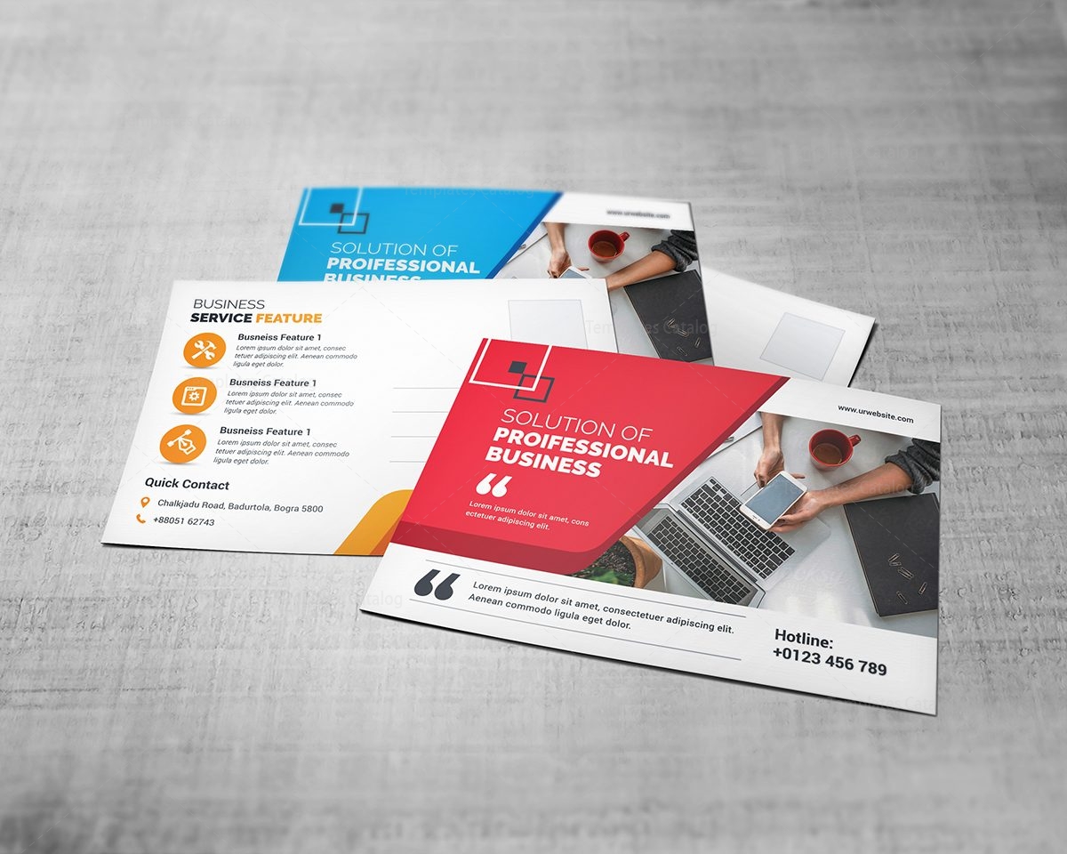 postcard design template
