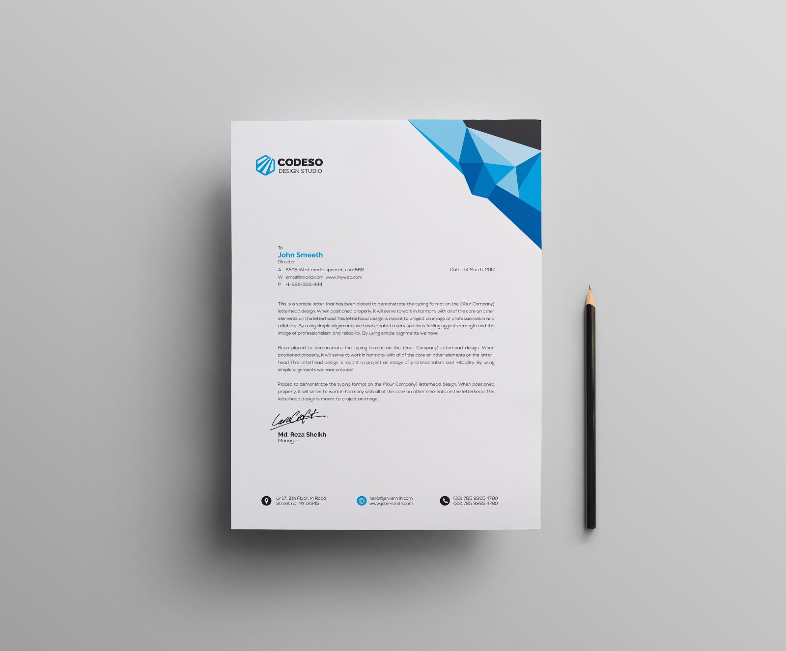 <strong>Letterhead Templates</strong> - Graphic Design Letterheads (for ... Example letterhead template