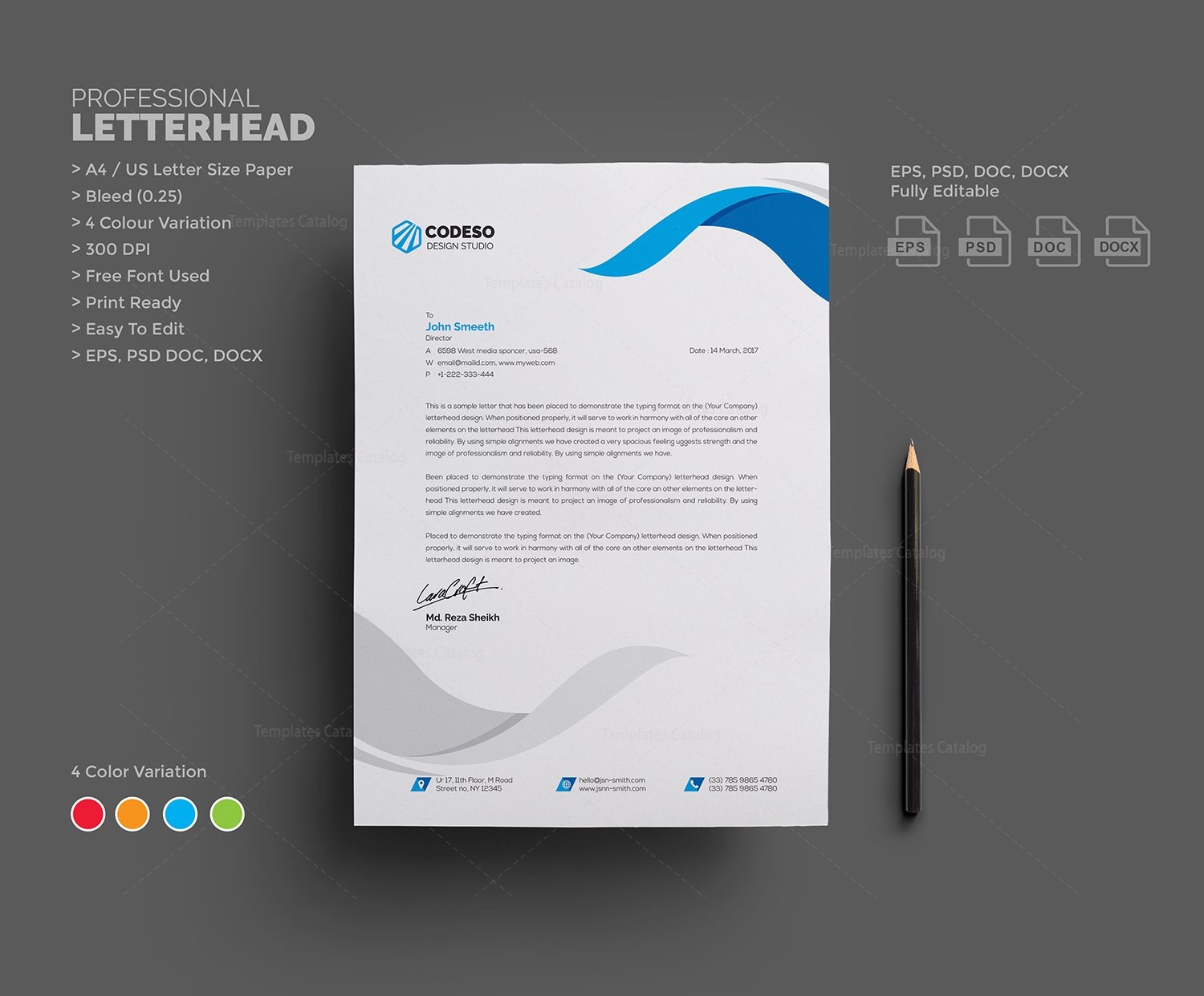 letterheads design templates