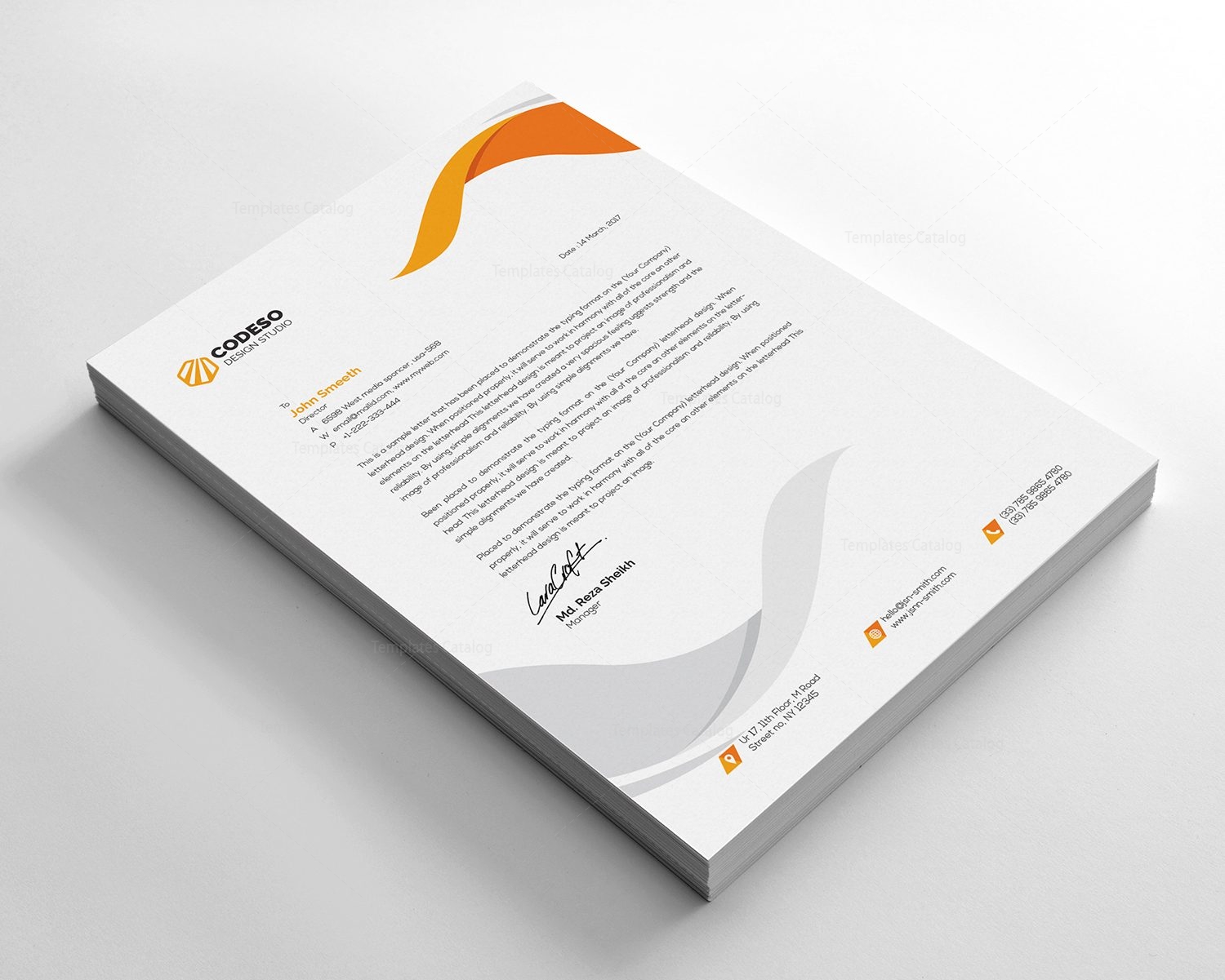 clear letterhead design template 000541 template catalog