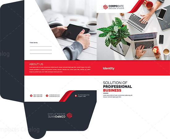 corporate folder template 000567 template catalog