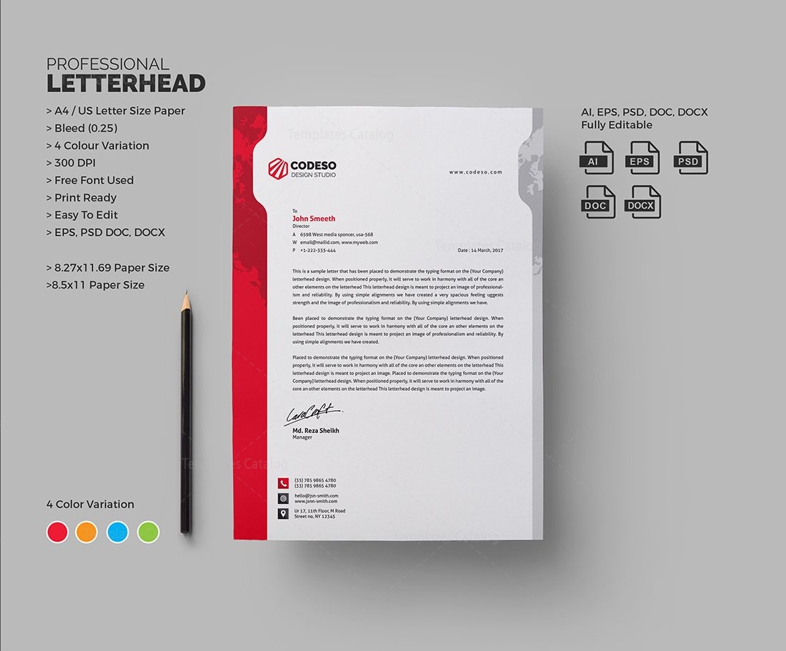 corporate letter template 000576 template catalog