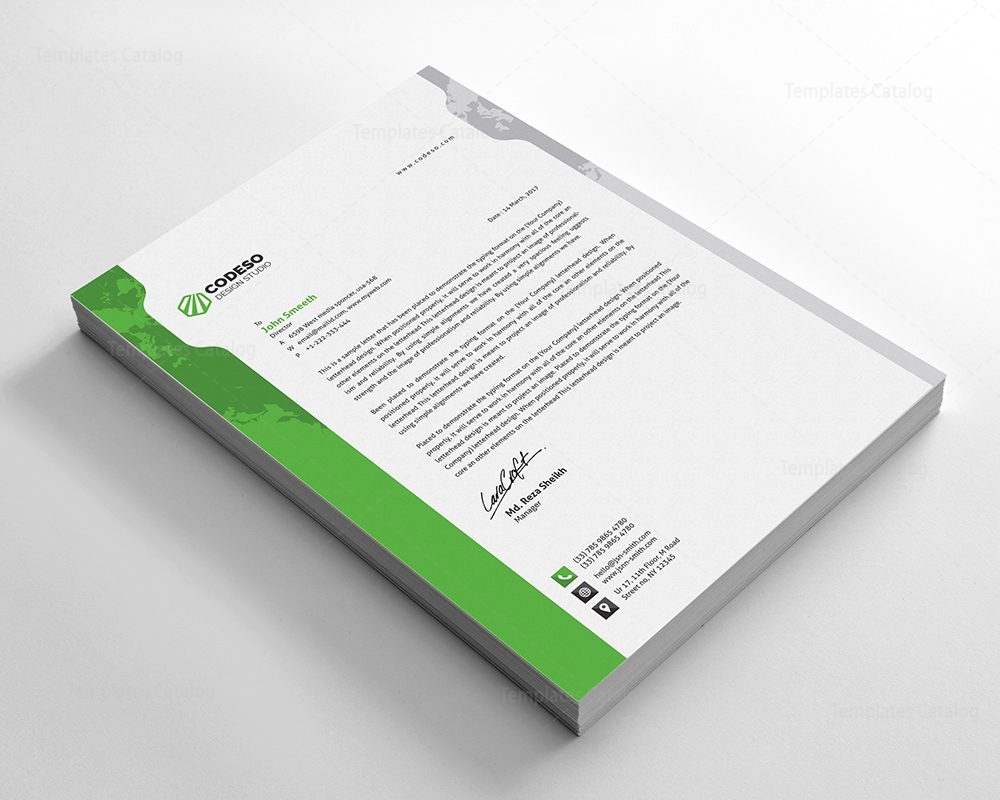 Corporate Letter Template 5 Template Catalog