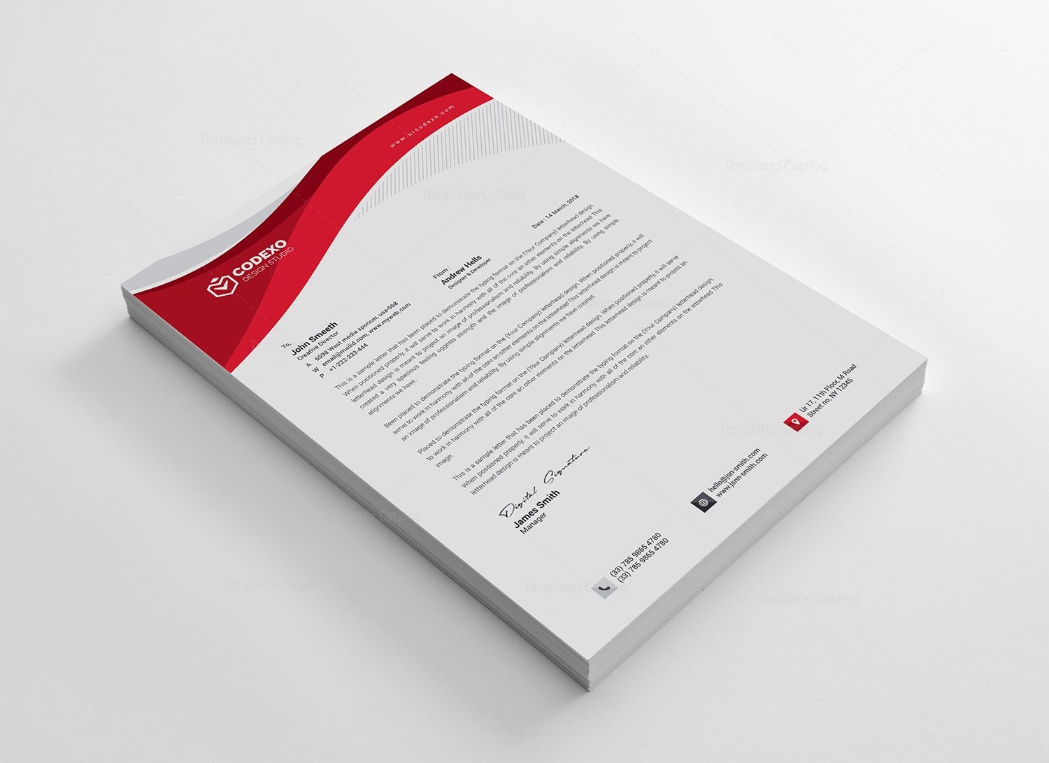 creative letterhead template 000498 template catalog creative letterhead design