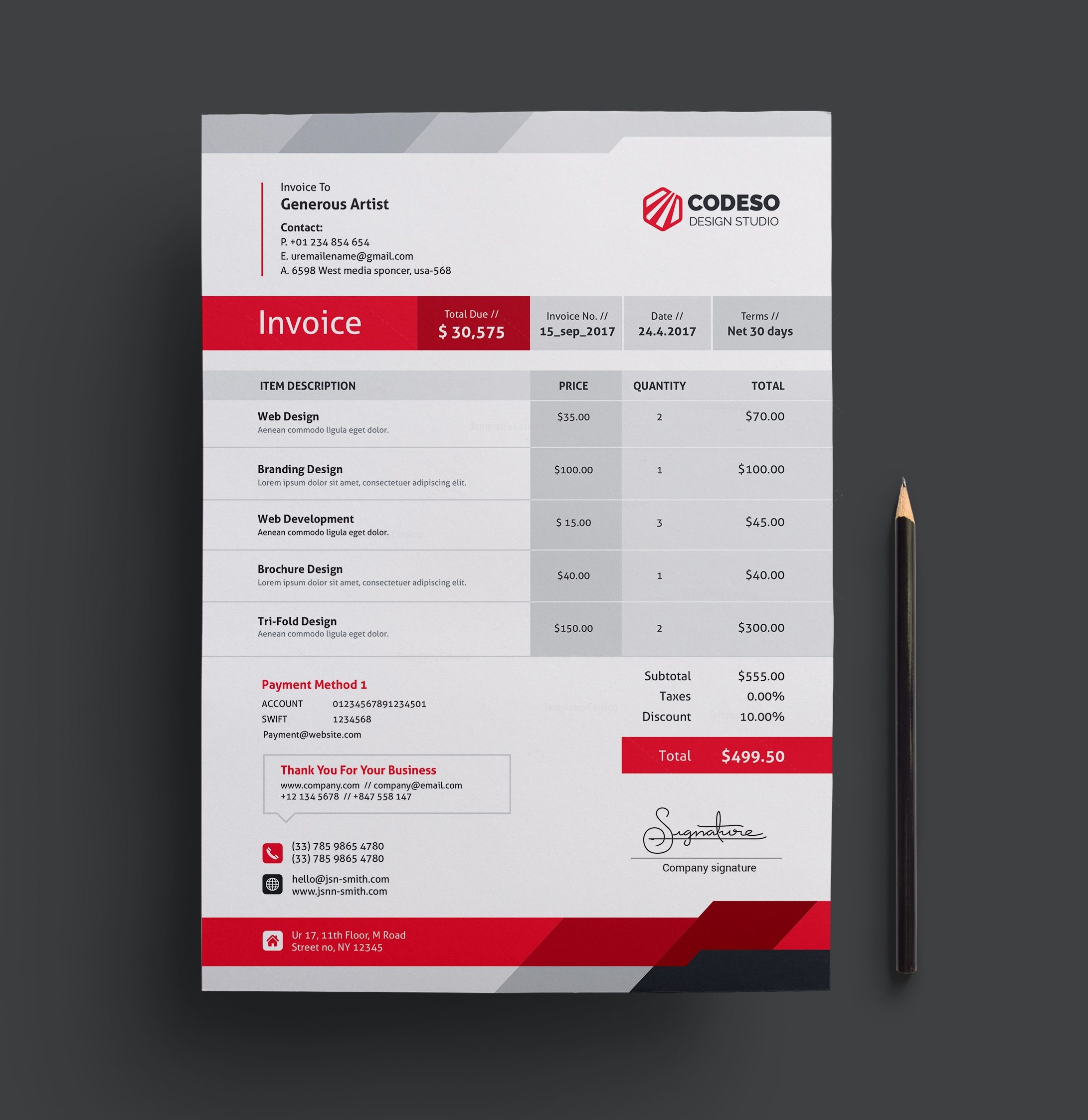 elegant corporate invoice template 000534 template catalog corporate invoice template
