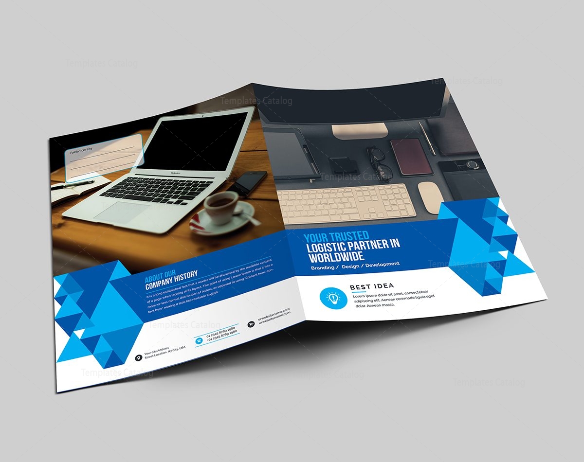 elegant corporate presentation folder template 000570 - template elegant corporate presentation folder template 000570 - template, Presentation templates