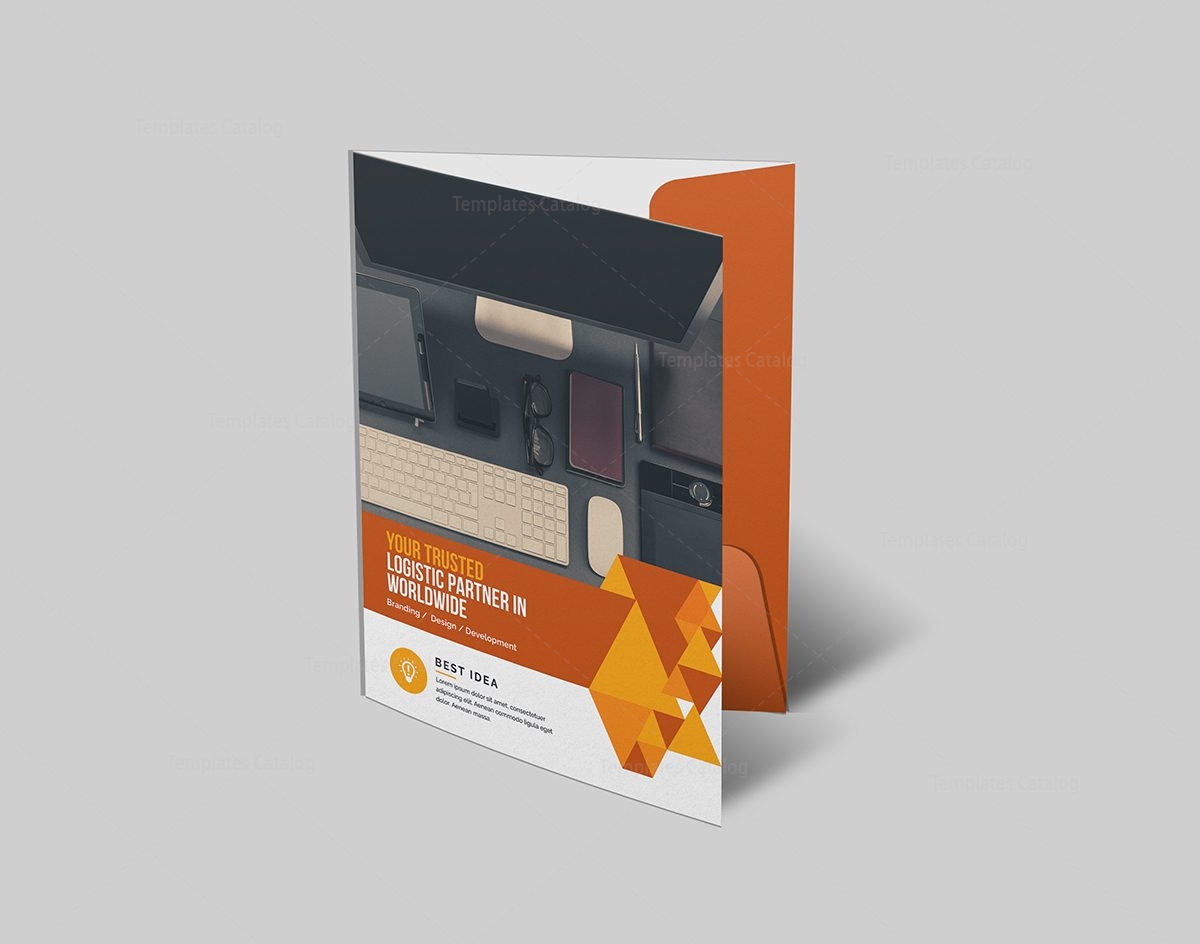 elegant corporate presentation folder template 000570 - template elegant corporate presentation folder template 000570 - template, Presentation templates