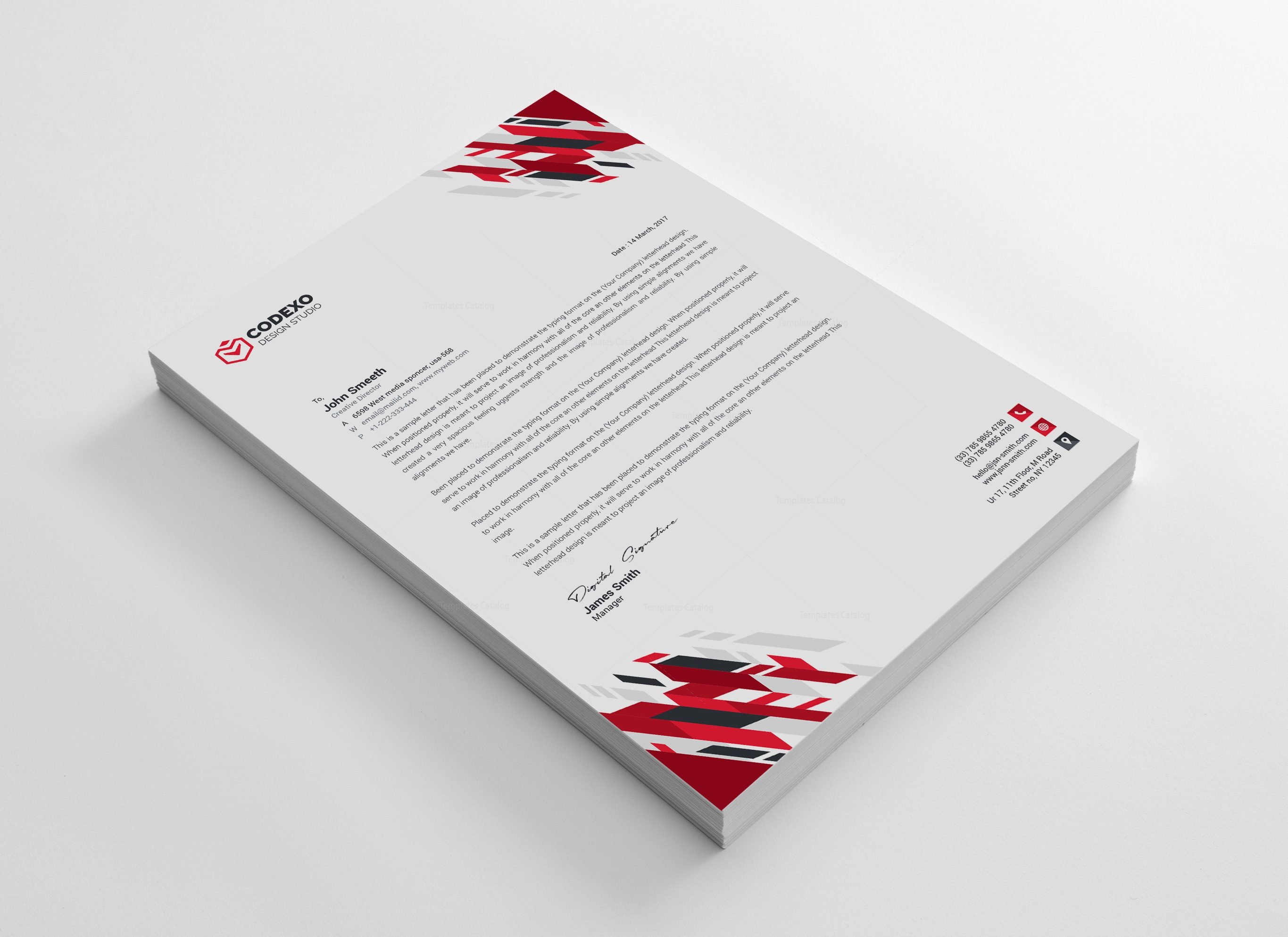 letter stationary template