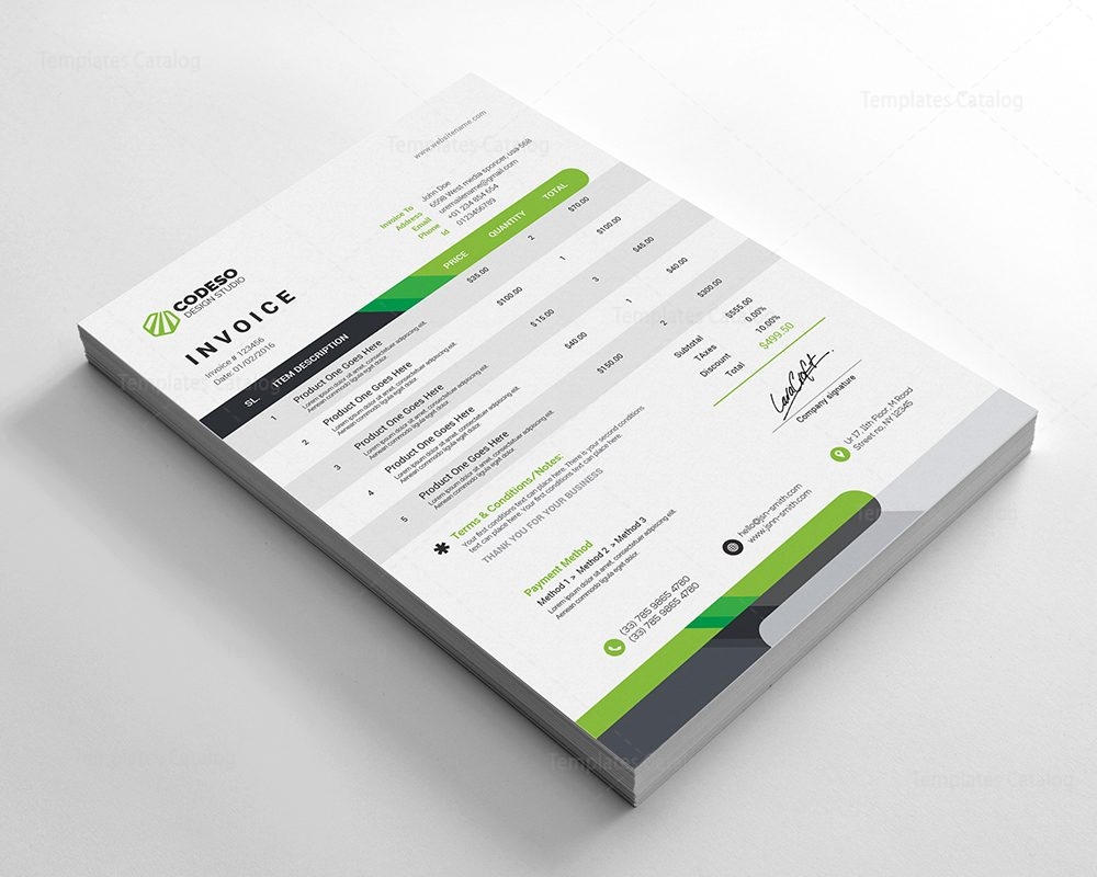 modern corporate invoice template 000535 template catalog