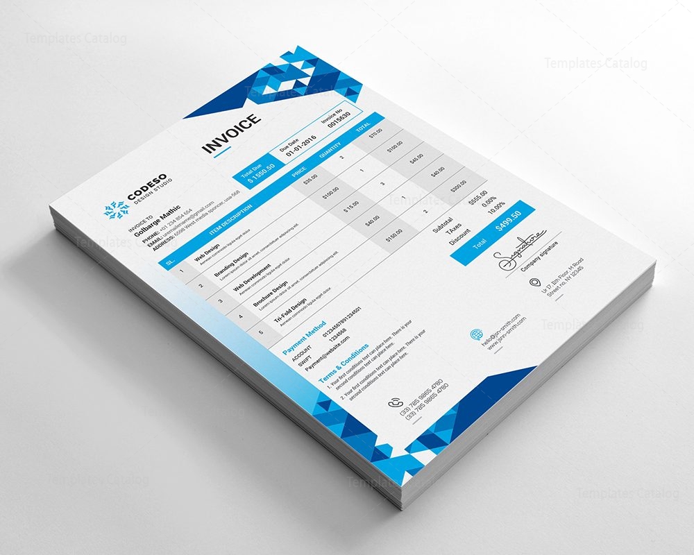 modern invoice