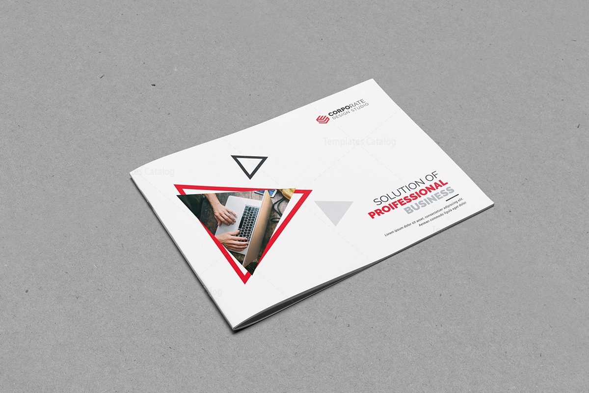 plain landscape brochure template 000558 template catalog plain brochure template