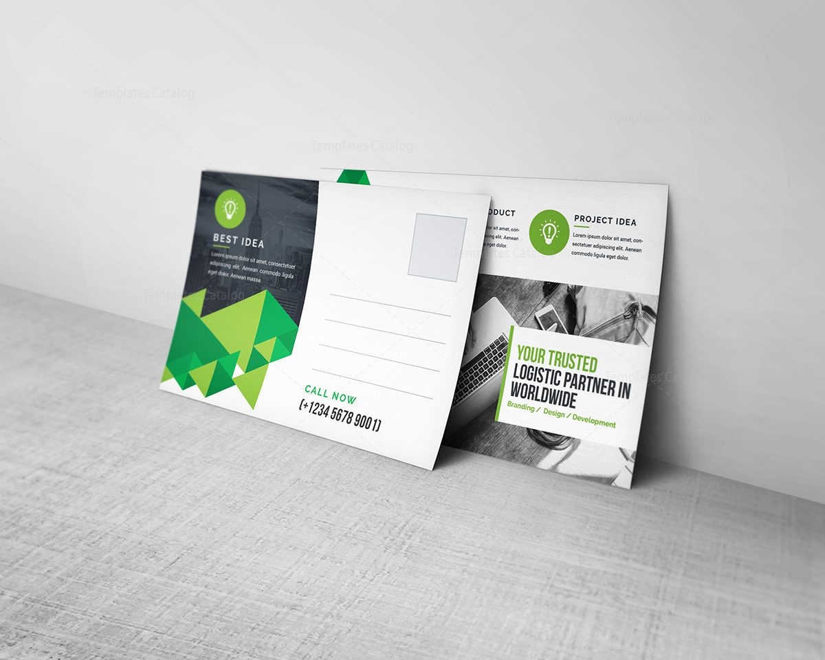 in design postcard template