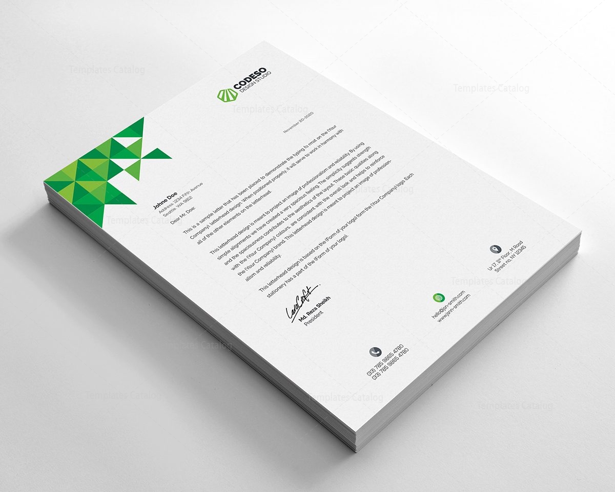 premium company letterhead template 000495 template catalog