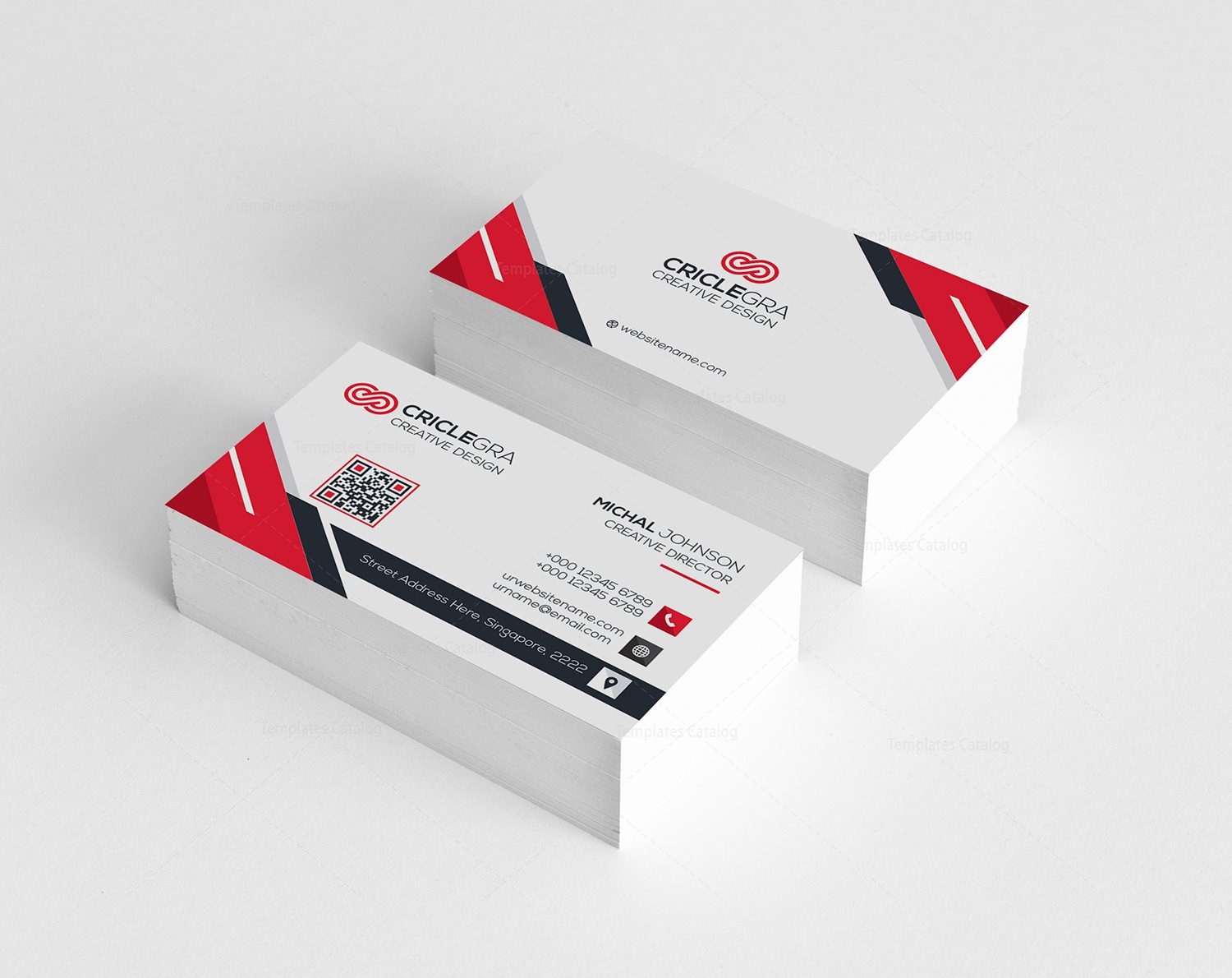 stylish technology business card 000474 template catalog stylish business cards