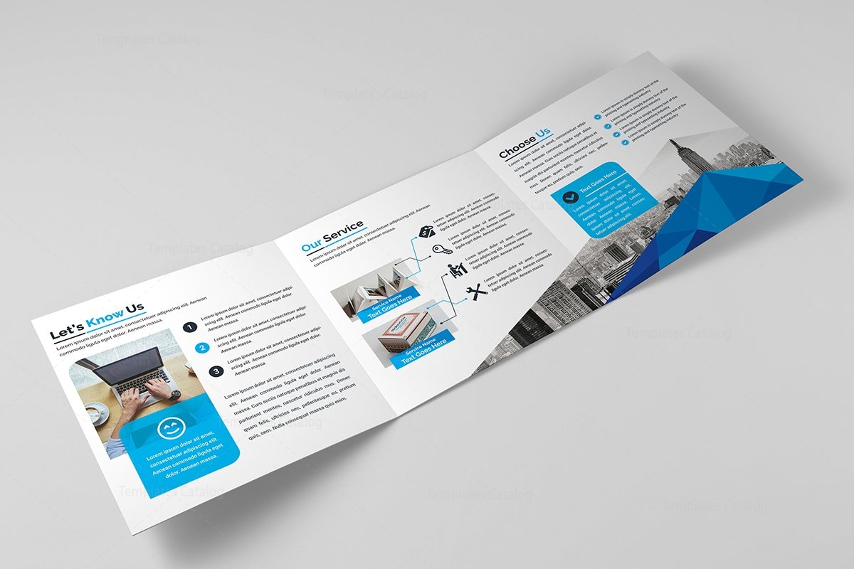 2 folded brochure template
